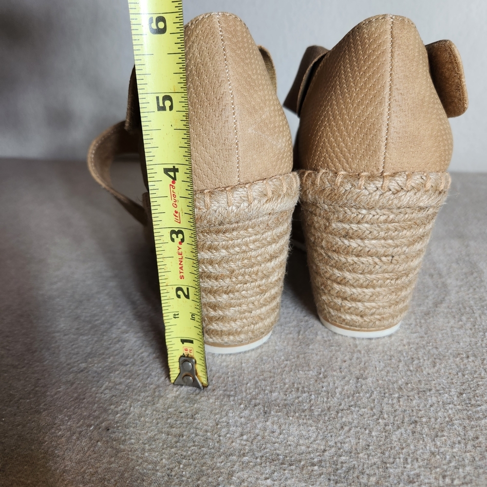 Dr. Scholl's Vacay Womens 8 Tan Espadrille Wedges - Picture 4 of 8